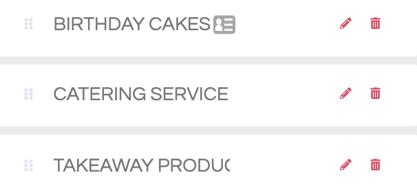 Arranging Menu Sections & Categories